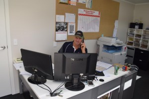 Tony (Bones) at his desk